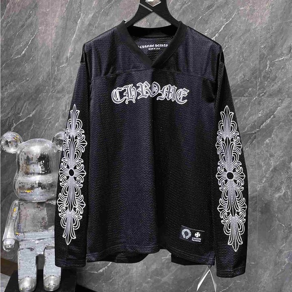 Meet the Posher Tops - Chrome Hearts Black Hockey Jersey